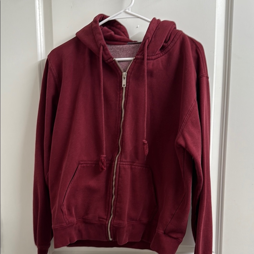 Brandy Melville Burgundy Hoodie